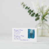 Schwimmen-Eisbär-Visitenkarte Visitenkarte (Stehend Vorderseite)