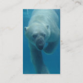 Schwimmen-Eisbär-Visitenkarte Visitenkarte (Rückseite)