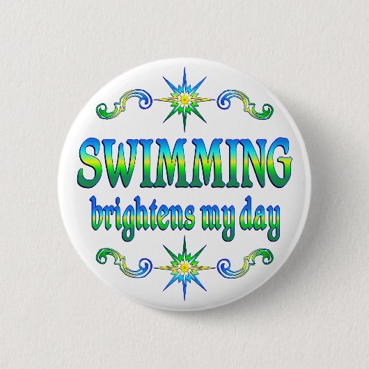 Schwimmen erhellt button (Vorderseite)