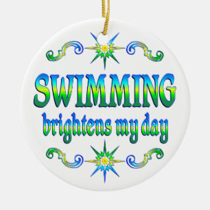 Schwimmen erhellt keramik ornament