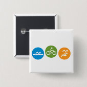 Schwimmen-Fahrrad-Lauf Button (Vorne & Hinten)