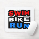Schwimmen-Fahrrad-Lauf Mousepad (Mit Mouse)