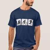 Schwimmen, Fahrrad, Lauf - Triathlon T-Shirt (Vorderseite)