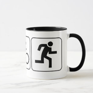 Schwimmen, Fahrrad, Lauf - Triathlon Tasse