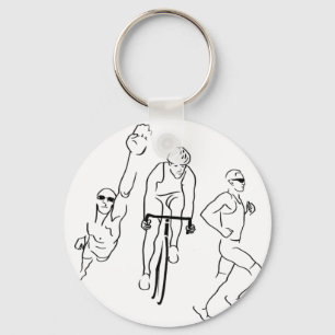 Schwimmen-Fahrrad-LaufTriathlon Schlüsselanhänger