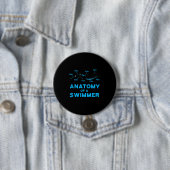 Schwimmen Fan gibt Anatomie eines Schwimmers Button (Beispiel)