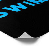 Schwimmen Fan gibt Anatomie eines Schwimmers Poster (Ecke)