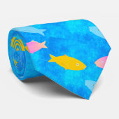 Schwimmen-Fisch-Hals-Krawatte Krawatte (Gerollt)