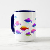 Schwimmen-Fische Tasse (Vorderseite Links)