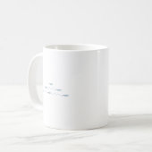 Schwimmen-Fischeemoticons-Logo Kaffeetasse (Vorderseite Links)
