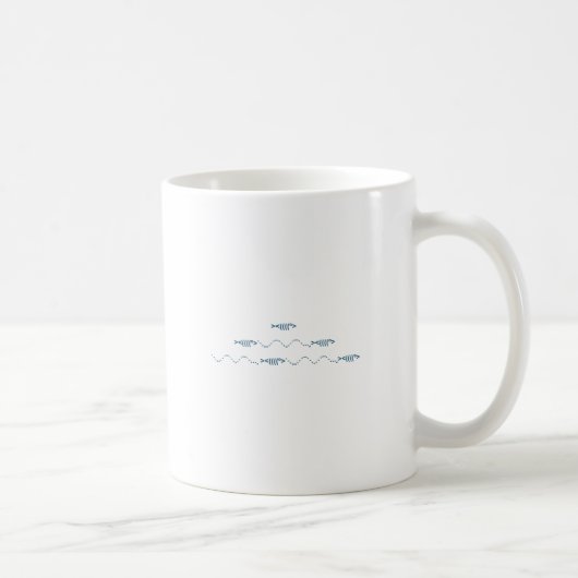 Schwimmen-Fischeemoticons-Logo Kaffeetasse (Rechts)