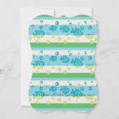 Schwimmen Fishies Baby Sip und sehen Einladung (Rückseite)