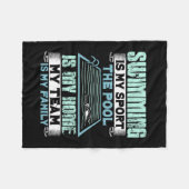 Schwimmen Fleecedecke (Vorderseite (Horizontal))