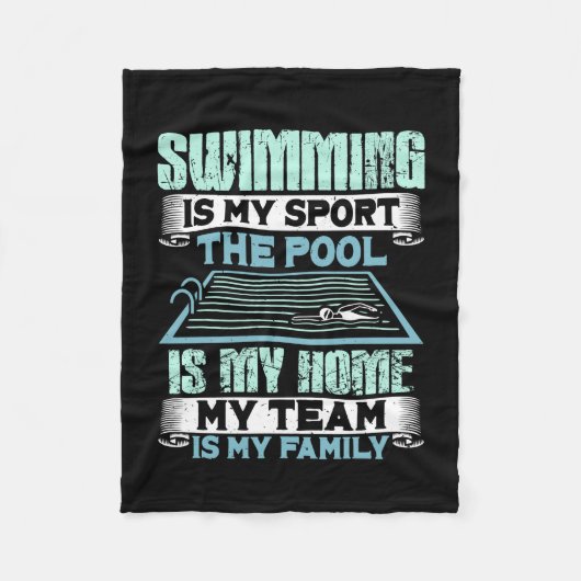 Schwimmen Fleecedecke (Vorderseite)
