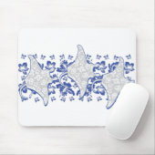 Schwimmen-Floral-Mantas Mousepad (Mit Mouse)