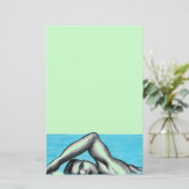 Schwimmen Freestyle Schwimmer Stationierung Briefpapier (Stehend Vorderseite)