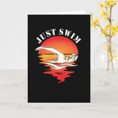 Schwimmen Freestyle zum Baden Karte (Gelbe Blume)