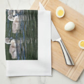 Schwimmen-Freunde Handtuch (Viertel Falte)