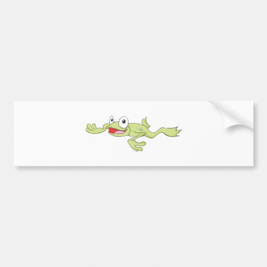 Schwimmen-Frosch Autoaufkleber (Vorne)