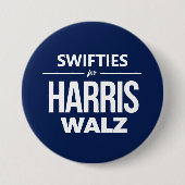 Schwimmen für Harris Walz Button (Vorderseite)