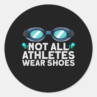 Schwimmen für Schwimmer Schwimmer Schluchten Runder Aufkleber