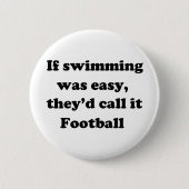 Schwimmen-Fußball Button (Vorderseite)