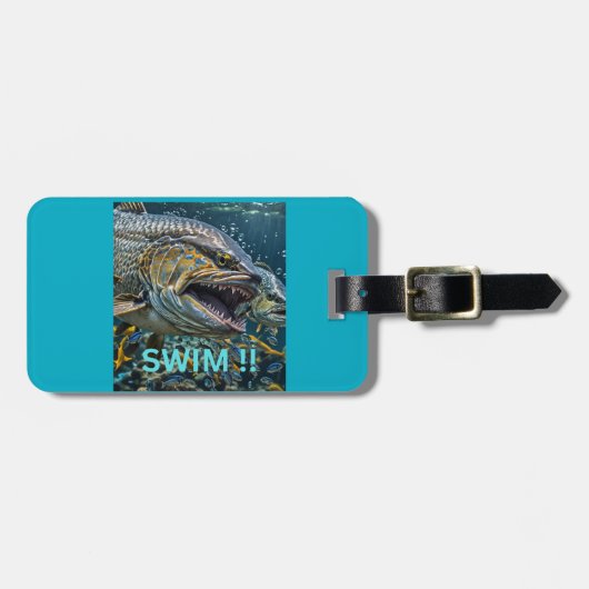 Schwimmen !! gepäckanhänger (Vorderseite horizontal)