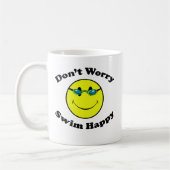 Schwimmen glücklich kaffeetasse (Links)