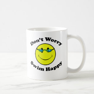 Schwimmen glücklich kaffeetasse
