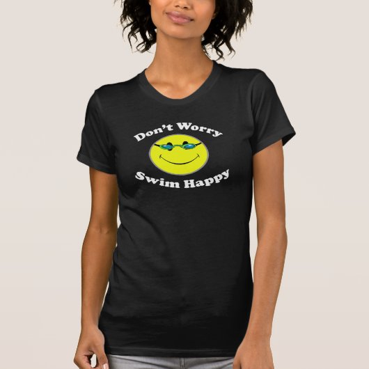 Schwimmen glücklich T-Shirt (Vorderseite)