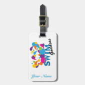 Schwimmen-Göttin-Taschen-Umbau Gepäckanhänger (Vorderseite vertikal)