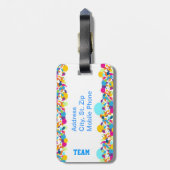 Schwimmen-Göttin-Taschen-Umbau Gepäckanhänger (Rückseite vertikal)