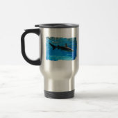 Schwimmen-Haifisch-Reise-Tasse Reisebecher (Links)