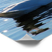 Schwimmen Herzkuss, Spiegelungen der Liebe Poster (Ecke)