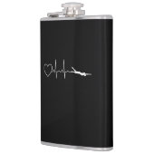 Schwimmen - Herzschlag Flachmann (Links)