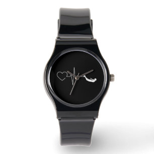 Schwimmen Herzschlag Geschenk für das Baden Armbanduhr