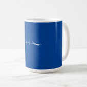 Schwimmen - Herzschlag Kaffeetasse (VorderseiteRechts)