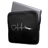 Schwimmen - Herzschlag Laptopschutzhülle (Vorderseite Links)