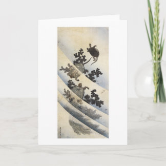 Schwimmen, Hokusai, 1832 Karte