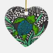 Schwimmen Honu Meeresschildkröte Seetang Ornament (Hinten)