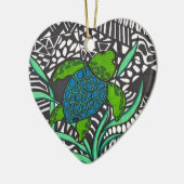 Schwimmen Honu Meeresschildkröte Seetang Ornament (Links)