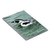 Schwimmen Humboldt Pinguin Spiral Notebook Notizblock (Rechte Seite)