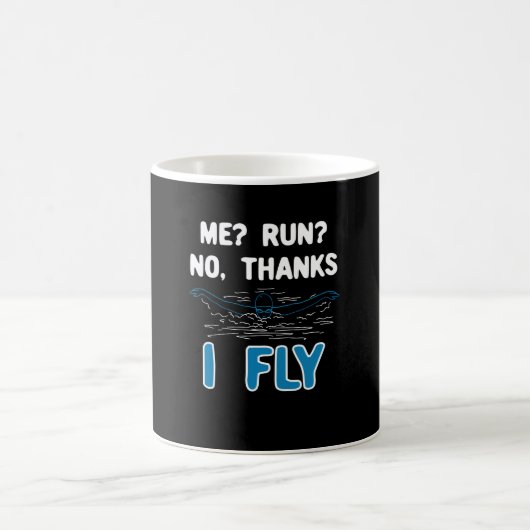 Schwimmen - Ich fliege Kaffeetasse (Mittel)