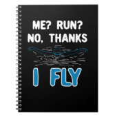 Schwimmen - Ich fliege Notizblock (Vorderseite)