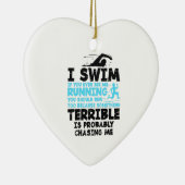 Schwimmen - ich schwimme keramik ornament (Rechts)