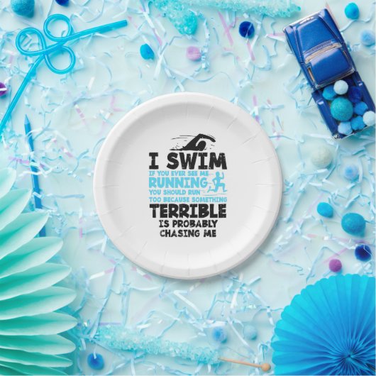 Schwimmen - ich schwimme pappteller (Party)