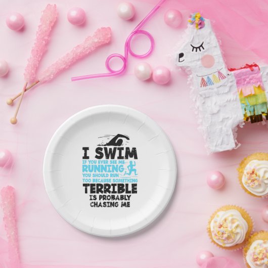 Schwimmen - ich schwimme pappteller (Party)