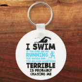 Schwimmen - ich schwimme schlüsselanhänger (Vorderseite)