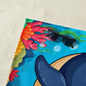 Schwimmen im Cartoon Strandtuch (Beispiel)