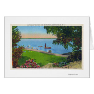 Schwimmen im Cayuga Lake Staat Park